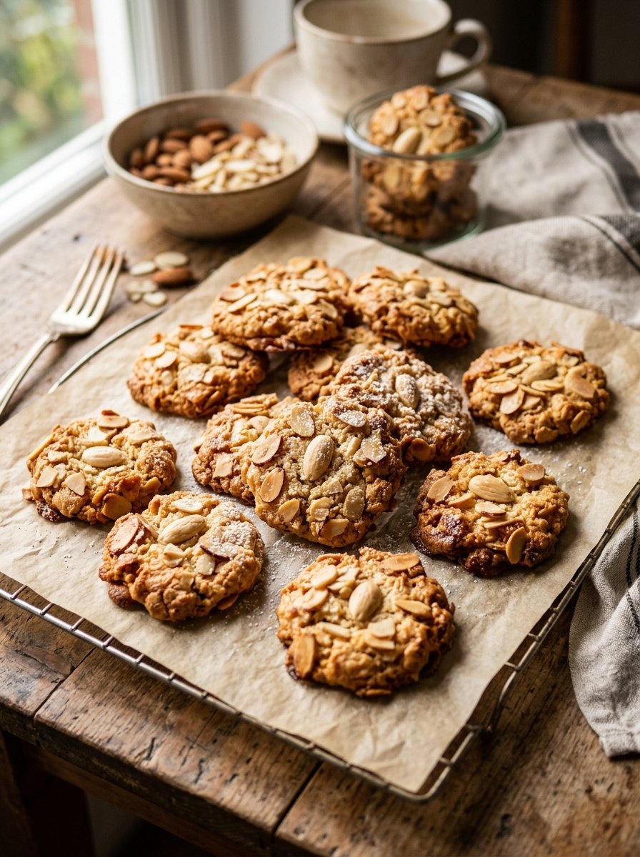 Almond biscuit recipe: crunchy almond cookies