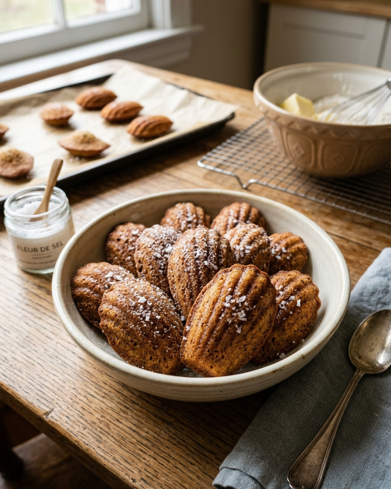 brown butter french madeleines: french madeleine recipe