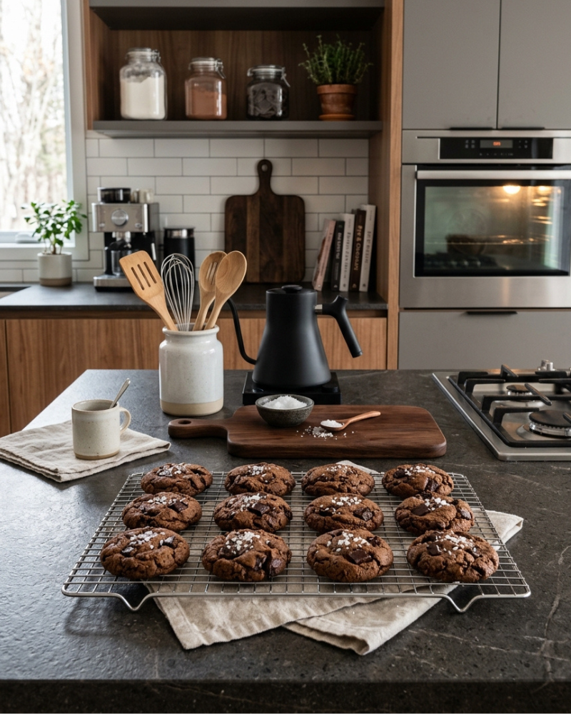 chocolate rye cookies