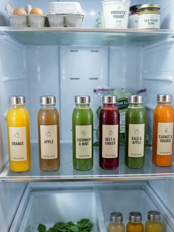 clear glass bottles