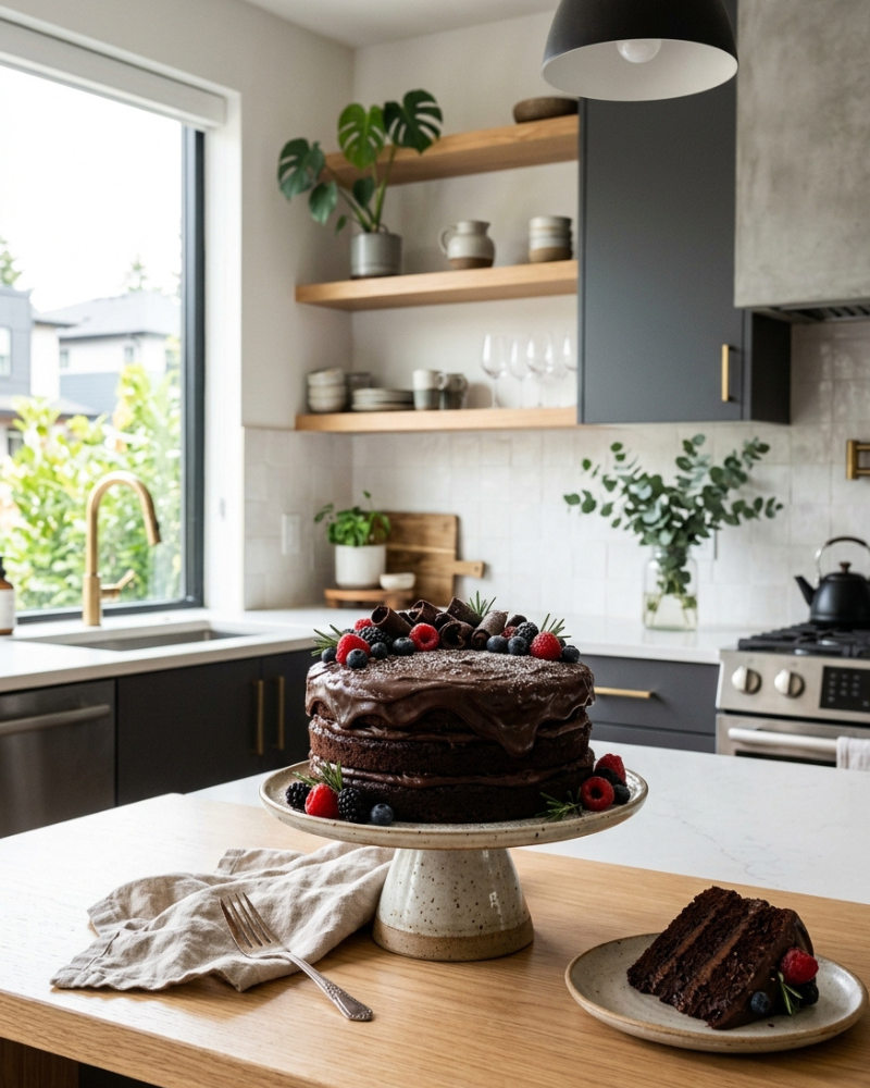 easy dark chocolate cake recipe